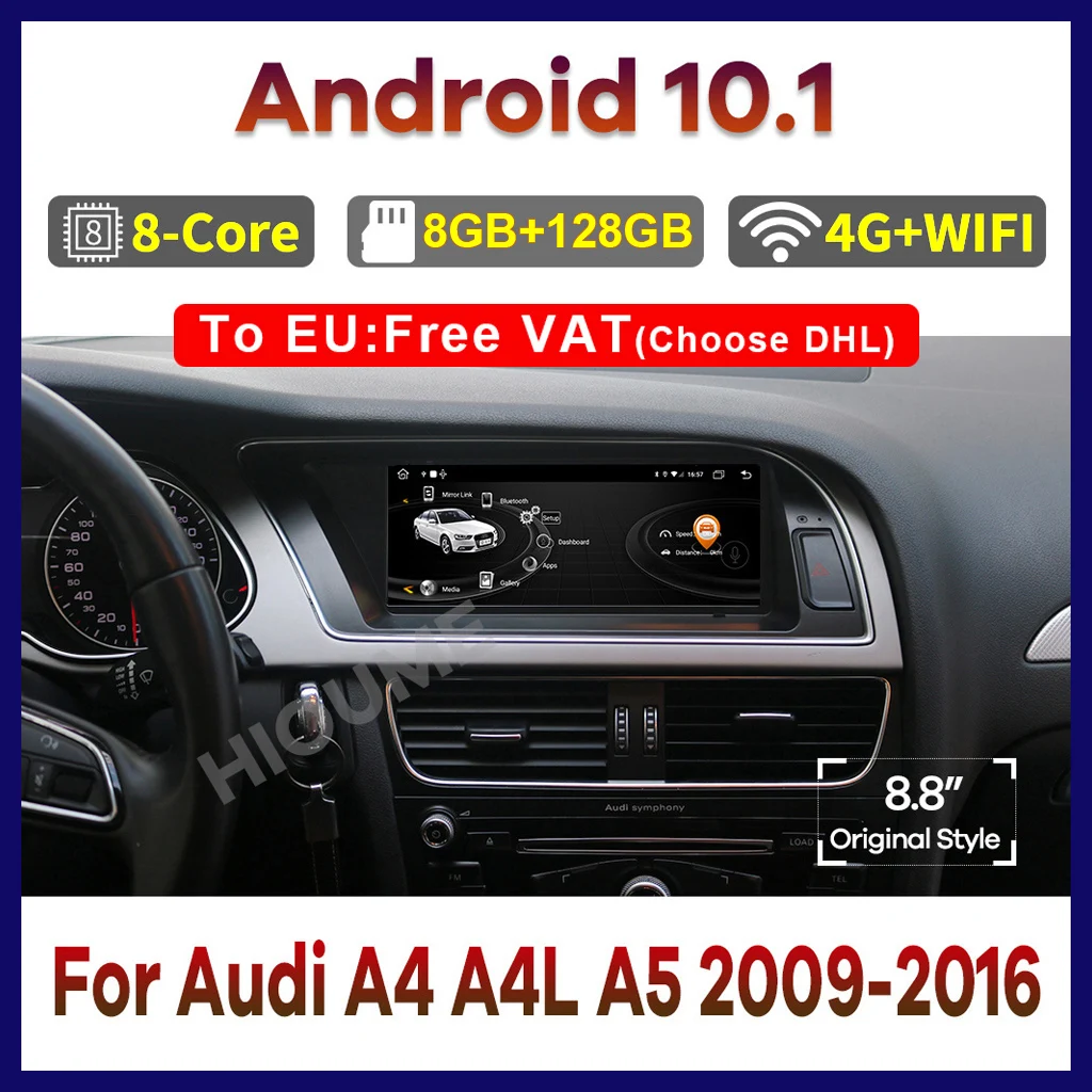 Android 10.1 Car Multimedia Player GPS Navigation for Audi A4 A4L A5 2009-2016 Auto Stereo Radio Video CarPlay Mirror Screen
Android 10.1 Car Multimedia Player GPS Navigation for Audi A4 A4L A5 2009-2016 Auto Stereo Radio Video CarPlay Mirror Screen