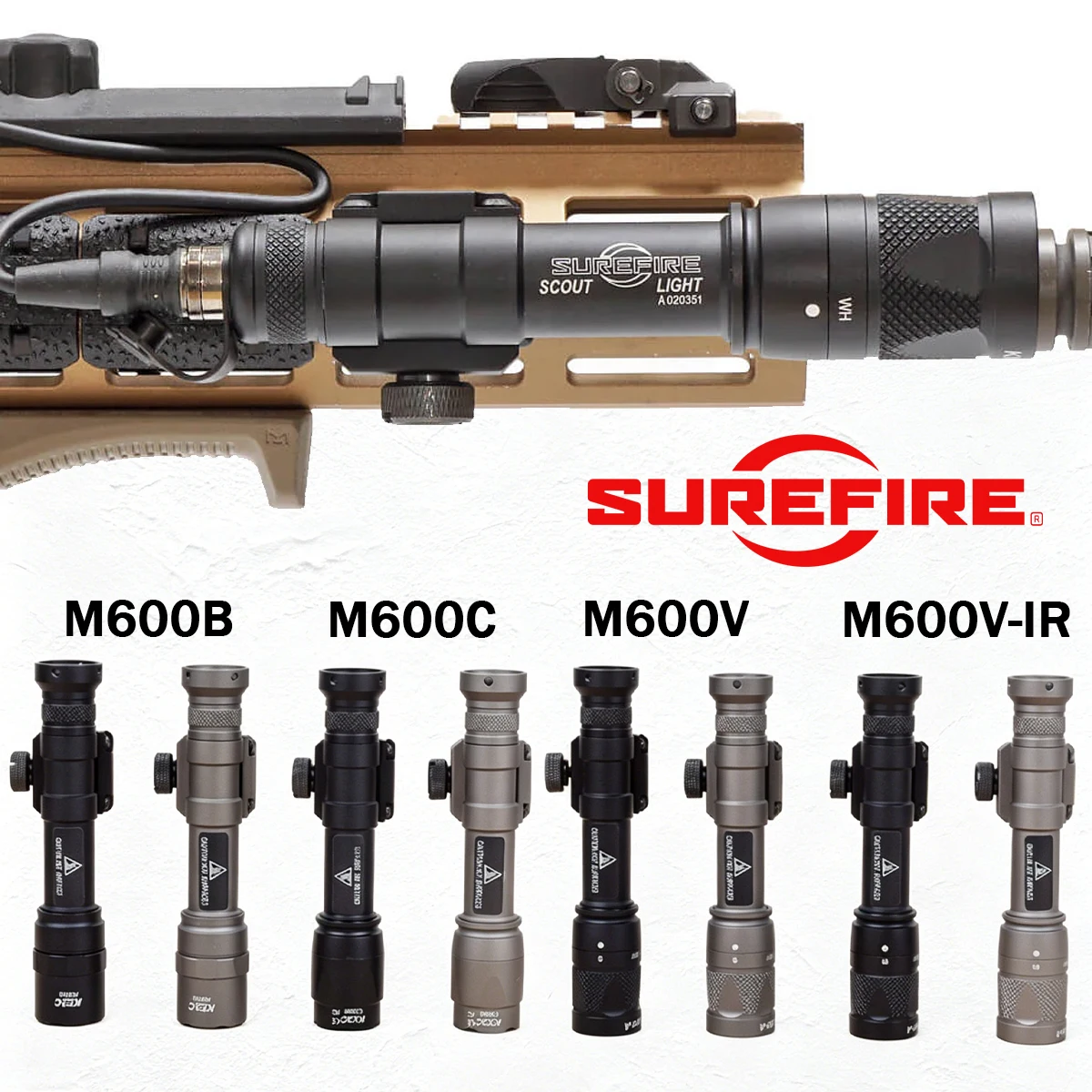Tactical Surefire M600 M600B M600C M600V IR LED SF Light Scout Dual Switch Flashlight for HK416 AR15 M4 Torch Hunting 20mm Rail
Tactical Surefire M600 M600B M600C M600V IR LED SF Light Scout Dual Switch Flashlight for HK416 AR15 M4 Torch Hunting 20mm Rail