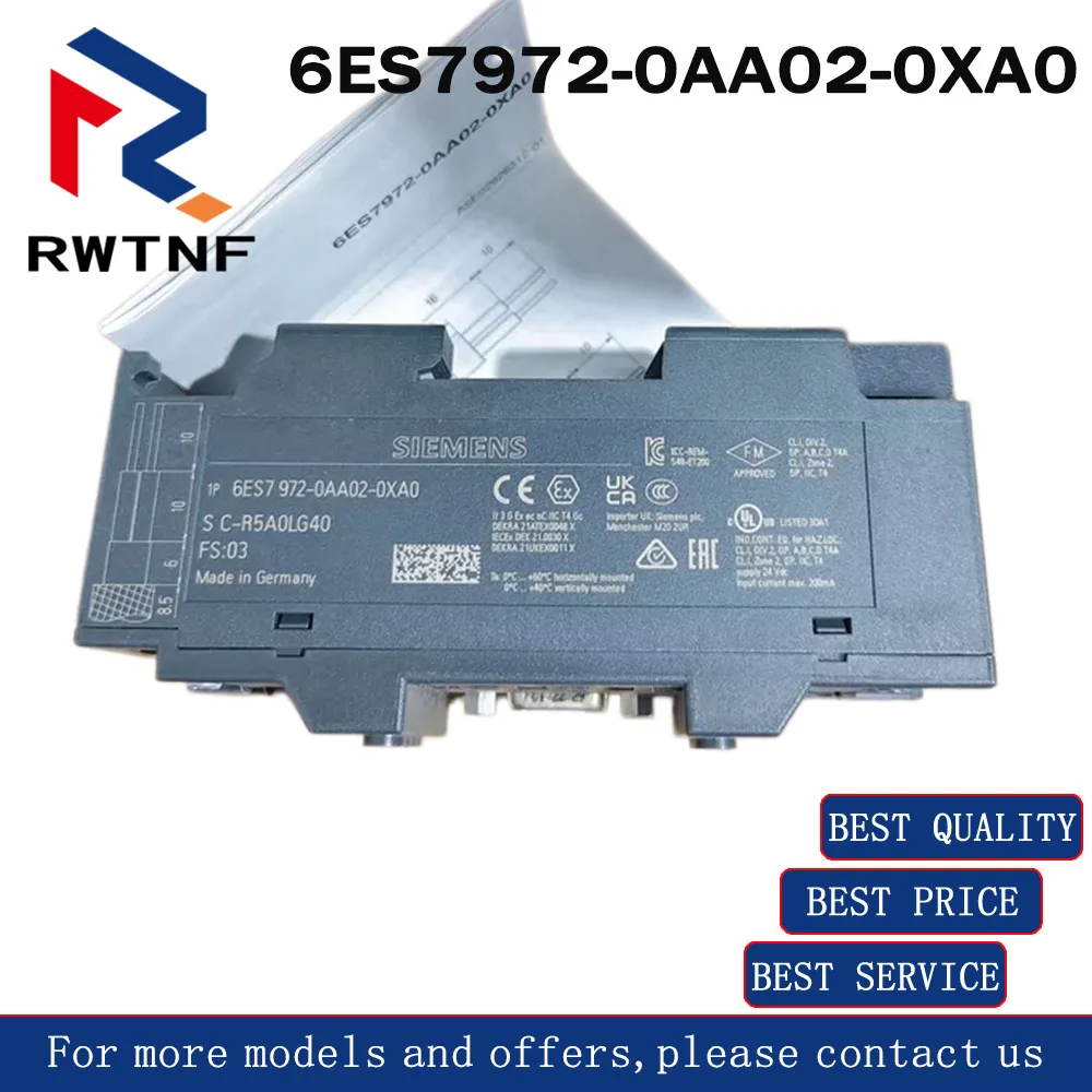 Brand New Genuine 6ES7972-0AA02-0XA0 SIEMENS RS485 repeater module warehouse stock
Brand New Genuine 6ES7972-0AA02-0XA0 SIEMENS RS485 repeater module warehouse stock