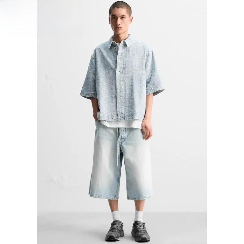 Loose ort Sve irt Men's Summer New Casual Faion Turn-down Collar Embroidered Unregular Fit Youth Regular Length
Loose ort Sve irt Men's Summer New Casual Faion Turn-down Collar Embroidered Unregular Fit Youth Regular Length