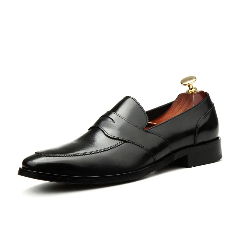New Genuine Leather Men Shoes Casual Business Dress Shoes Mens Daily Office Work Slip On Shoes Plus Size 36 46
New Genuine Leather Men Shoes Casual Business Dress Shoes Mens Daily Office Work Slip On Shoes Plus Size 36 46
