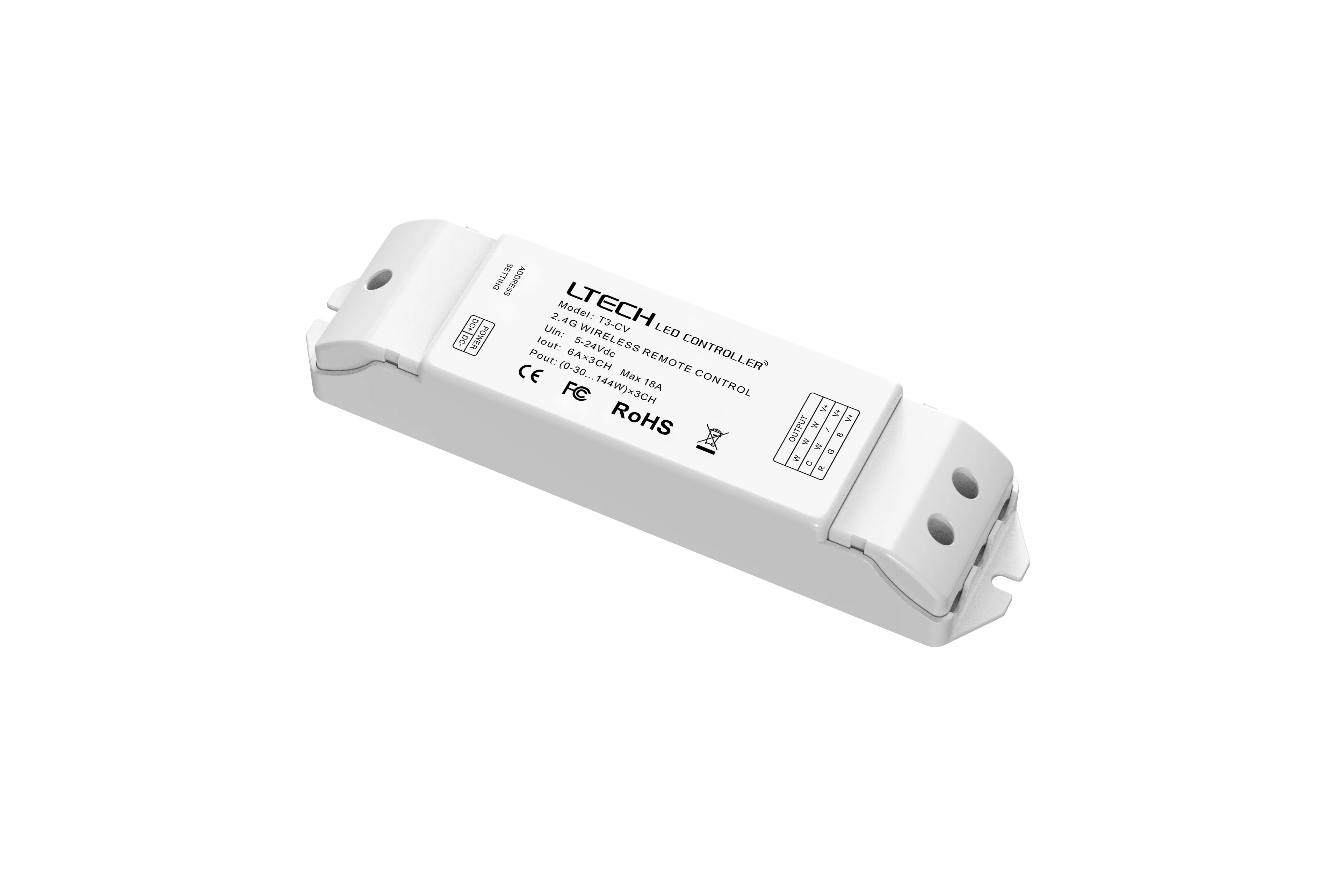 LTECH Constant Voltage Wireless Receiver Controller RF 2.4G Wireless Sync/Zone RGB Constant Voltage Receiver Controller
LTECH Constant Voltage Wireless Receiver Controller RF 2.4G Wireless Sync/Zone RGB Constant Voltage Receiver Controller