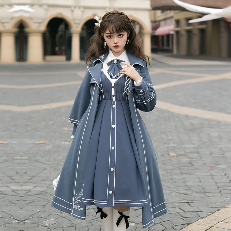 Lolita Dress Spring Couple Winter Lolita Skirt Lie Book Jsk Elegant Military Light Lo Skirt Coat Full Set
Lolita Dress Spring Couple Winter Lolita Skirt Lie Book Jsk Elegant Military Light Lo Skirt Coat Full Set