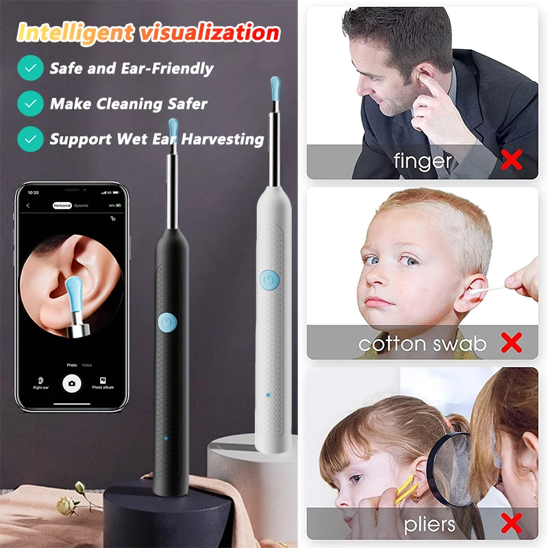 Ear Cleaning Tools Ear Care Visual Ear Wax Cleaner with Camera Safe Earwax Removal Endoscope with 5M Camera Luminous Otoscope
Ear Cleaning Tools Ear Care Visual Ear Wax Cleaner with Camera Safe Earwax Removal Endoscope with 5M Camera Luminous Otoscope