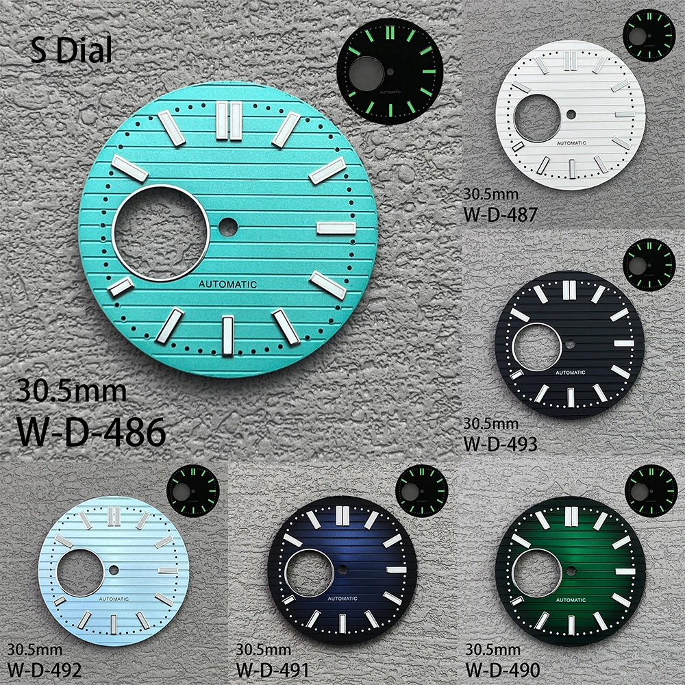 30.5mm S Logo NH38 Dial Hollow out Tiffany Diver's Dial C3 Green Luminous Watches Modification Accessories
30.5mm S Logo NH38 Dial Hollow out Tiffany Diver's Dial C3 Green Luminous Watches Modification Accessories