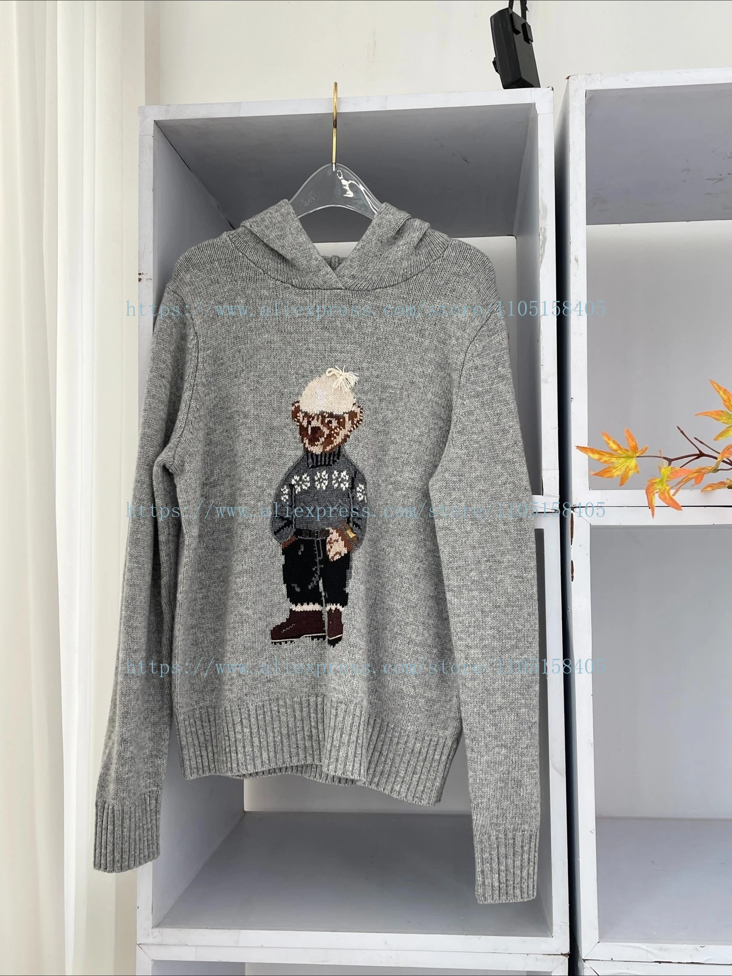 2026 Elegant Women's Clothing Gray Polo Bear Knit Long Sleeve Sweater Pullover Tops
2026 Elegant Women's Clothing Gray Polo Bear Knit Long Sleeve Sweater Pullover Tops