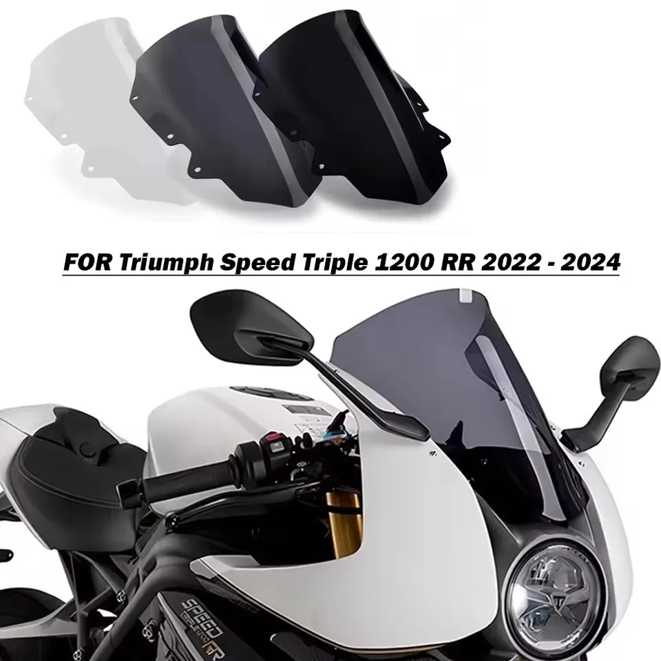 Motorcycle Accessorie Windshield Windscreen Visor Wind Screen Deflector FOR Triumph Speed Triple 1200 RR 2022-2024
Motorcycle Accessorie Windshield Windscreen Visor Wind Screen Deflector FOR Triumph Speed Triple 1200 RR 2022-2024