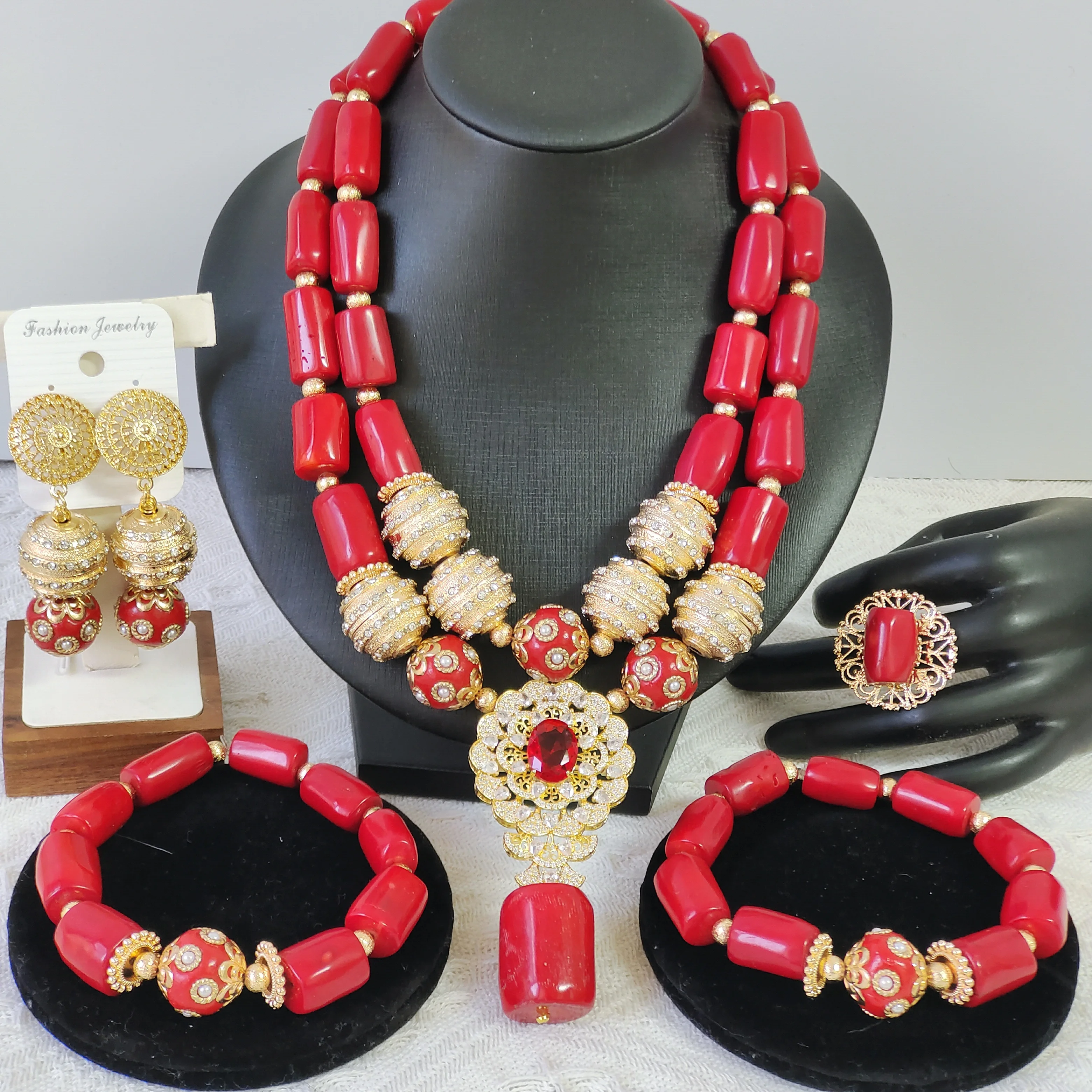 Red Real Original Nigerian Coral Beads African Jewelry Set for Weddings 2026
Red Real Original Nigerian Coral Beads African Jewelry Set for Weddings 2026