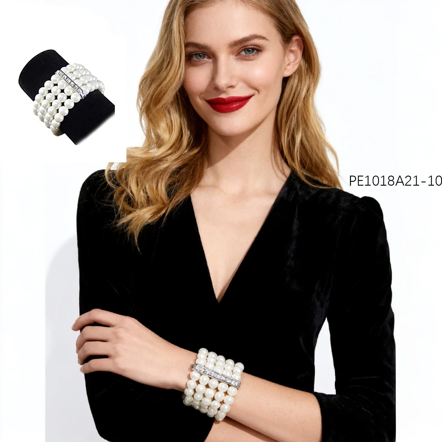 PESENAR 1920s Bachelor Party Glass pearl bracelet, a best-selling water diamond one-piece ring accessory, performance prop
PESENAR 1920s Bachelor Party Glass pearl bracelet, a best-selling water diamond one-piece ring accessory, performance prop