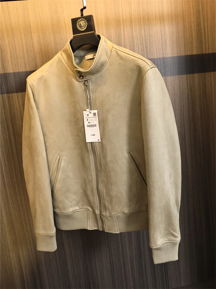 Soft Suede Men's Jacket Pure Color Stand Collar Autumn Outerwear Fashion Urban Style Long Sleeve Loose Fit Versatile Basic
Soft Suede Men's Jacket Pure Color Stand Collar Autumn Outerwear Fashion Urban Style Long Sleeve Loose Fit Versatile Basic
