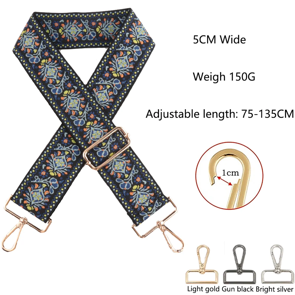 Nylon Shoulder Strap Diy Exquisite Embroidery Universal Fashionable Durable Precision Woven Diagonal Shoulder Strap 5CM
Nylon Shoulder Strap Diy Exquisite Embroidery Universal Fashionable Durable Precision Woven Diagonal Shoulder Strap 5CM