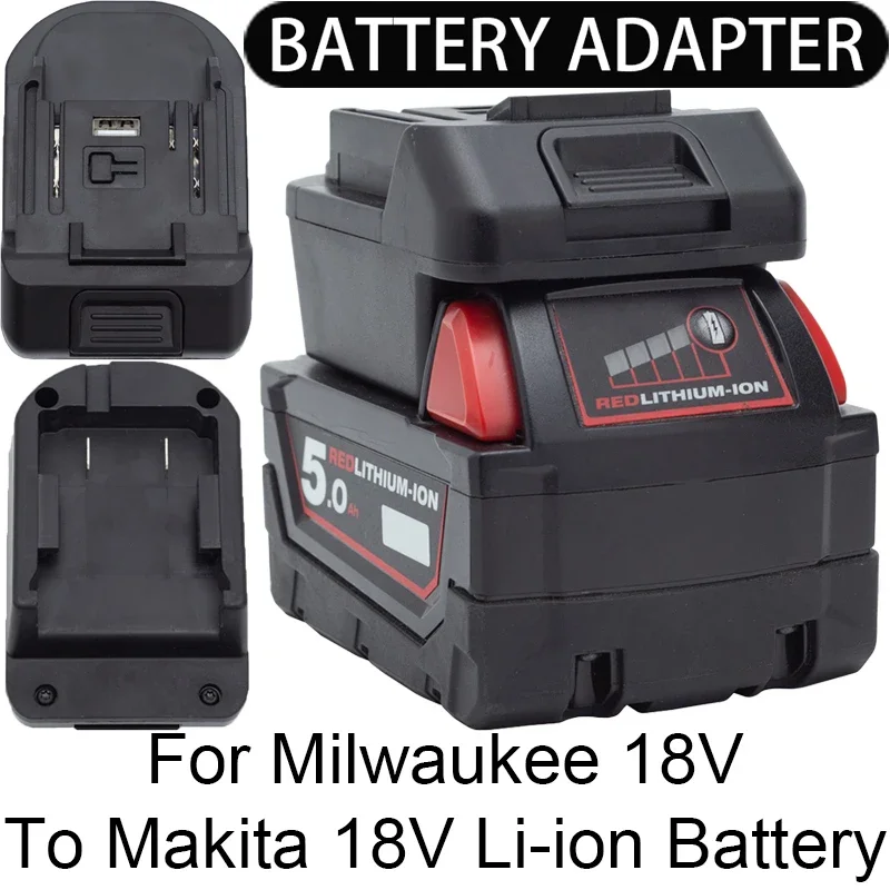 Adapter/Converter for Makita 18V Li-ion tools to Milwaukee 18V Li-ion battery adapter power tool accessories
Adapter/Converter for Makita 18V Li-ion tools to Milwaukee 18V Li-ion battery adapter power tool accessories