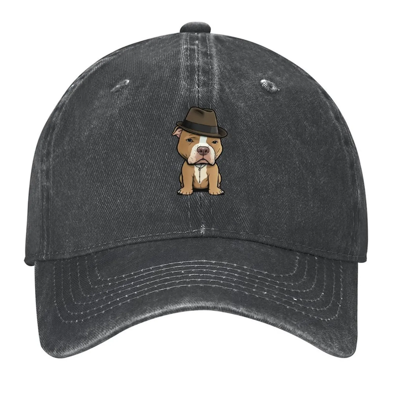 Pitbull in a Fedora Baseball Cap Sports Cap Golf Wear Luxury Brand custom caps Men Women's
Pitbull in a Fedora Baseball Cap Sports Cap Golf Wear Luxury Brand custom caps Men Women's