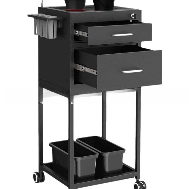 Metal trolley, space-saving rolling cart
Metal trolley, space-saving rolling cart