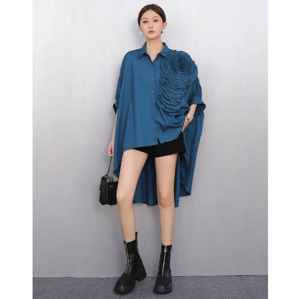 2025 Summer New Women's Loose Oversize Three-dimensional Floral Blouse Fashion Elegant Slim блузка женская Tops рубашка Shirts
2025 Summer New Women's Loose Oversize Three-dimensional Floral Blouse Fashion Elegant Slim блузка женская Tops рубашка Shirts