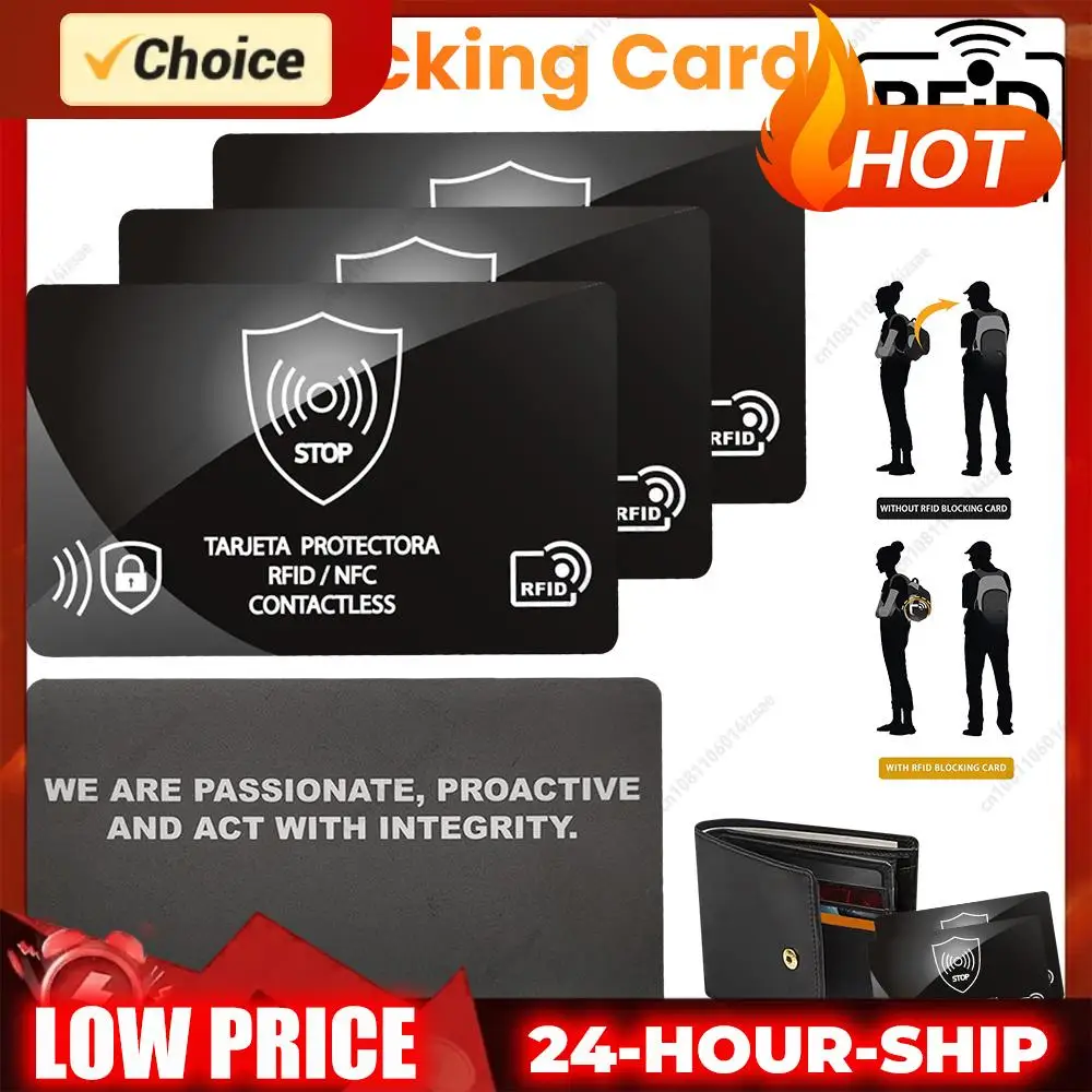 5Pcs RFID Blocking Card One Card Protects Entire Wallet NFC Debit Credit Card Passport Protector NFC Signal Blocking Card
5Pcs RFID Blocking Card One Card Protects Entire Wallet NFC Debit Credit Card Passport Protector NFC Signal Blocking Card
