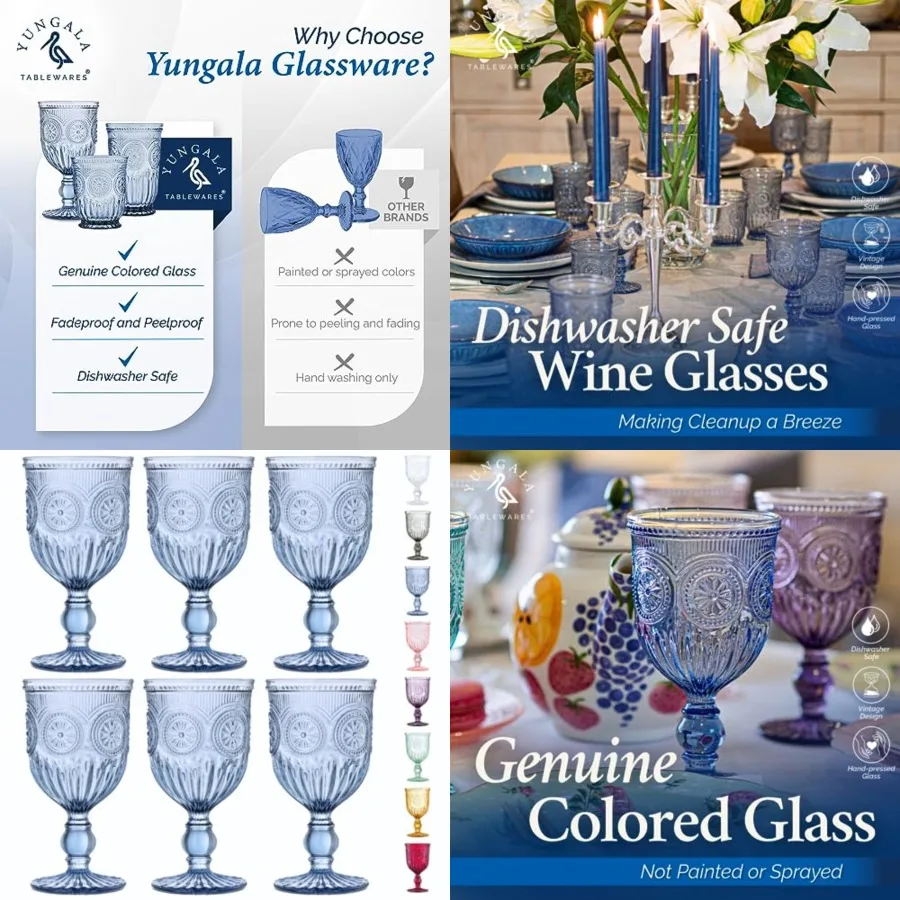 Wine-Glasses-Sunflower-Set-6 Wine Glasses Set of 6 Vintage Hobnail Goblets 10 oz Dishwasher Safe
Wine-Glasses-Sunflower-Set-6 Wine Glasses Set of 6 Vintage Hobnail Goblets 10 oz Dishwasher Safe
