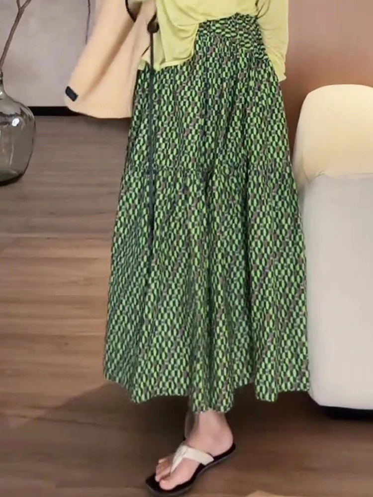 een Plaid A-Line Midi Skirt Women's Summer New Design Versatile High Waist Slimming Ele Long Skirt Fre Sle Pleated
een Plaid A-Line Midi Skirt Women's Summer New Design Versatile High Waist Slimming Ele Long Skirt Fre Sle Pleated