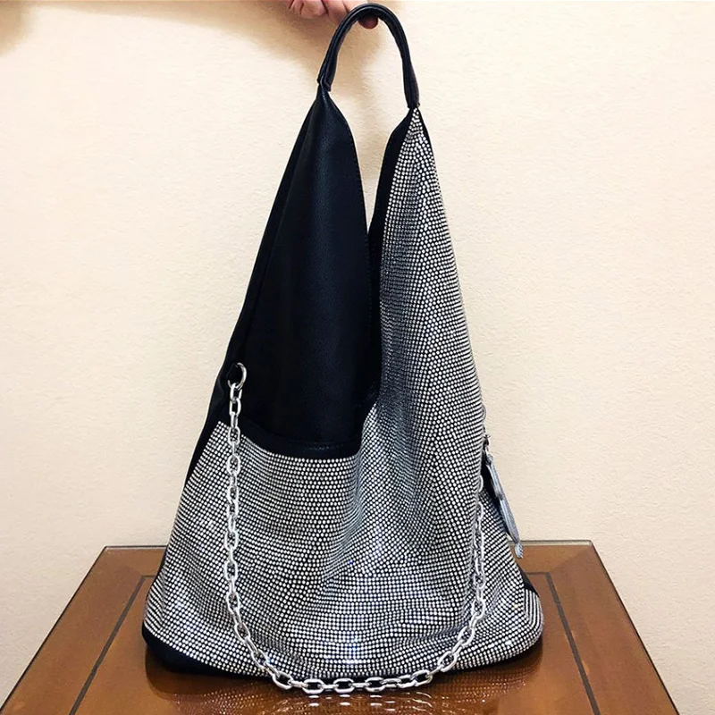 New Women Glitter Handbag Shiny Envelope High-Capacity Bag Ladies Shoulder Bag Fashion Diamond Messenger Bag Female Large Purse
New Women Glitter Handbag Shiny Envelope High-Capacity Bag Ladies Shoulder Bag Fashion Diamond Messenger Bag Female Large Purse
