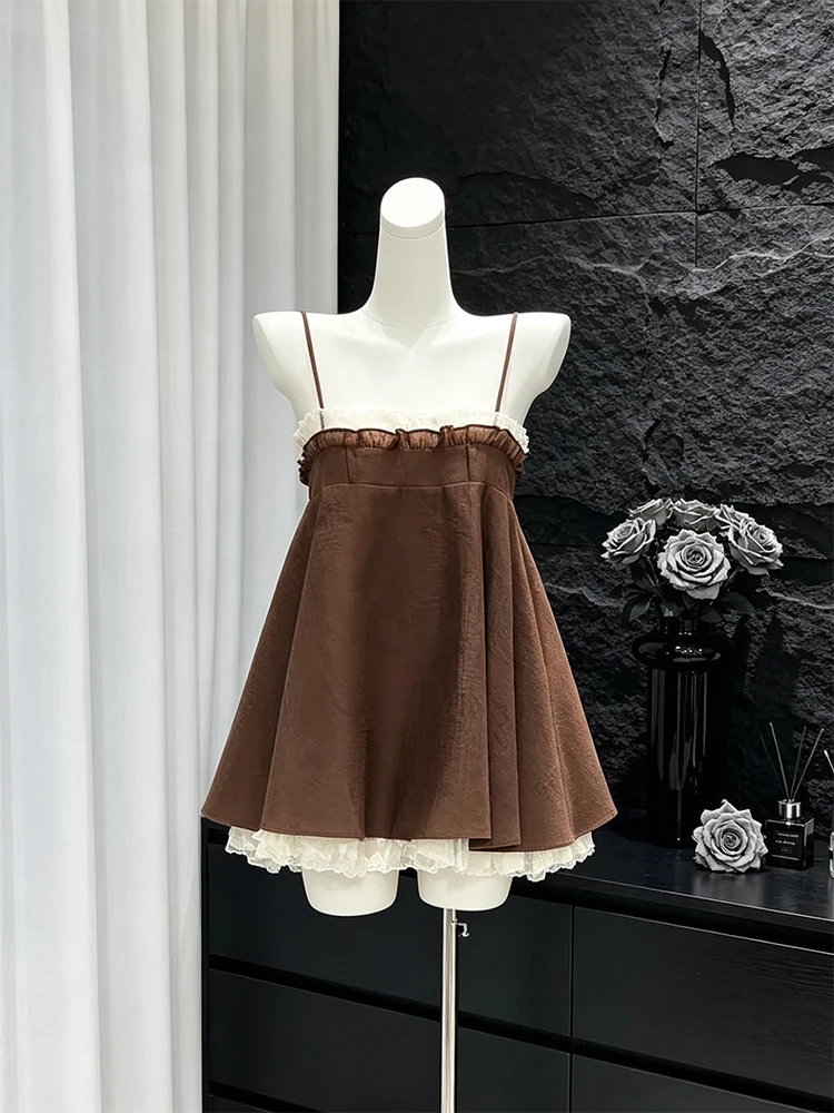 Style Color Block Off-Shoulder Dress Women's Loose Fit Slimming Skirt Wooden Trim A-Line Midi Dress for Date
Style Color Block Off-Shoulder Dress Women's Loose Fit Slimming Skirt Wooden Trim A-Line Midi Dress for Date