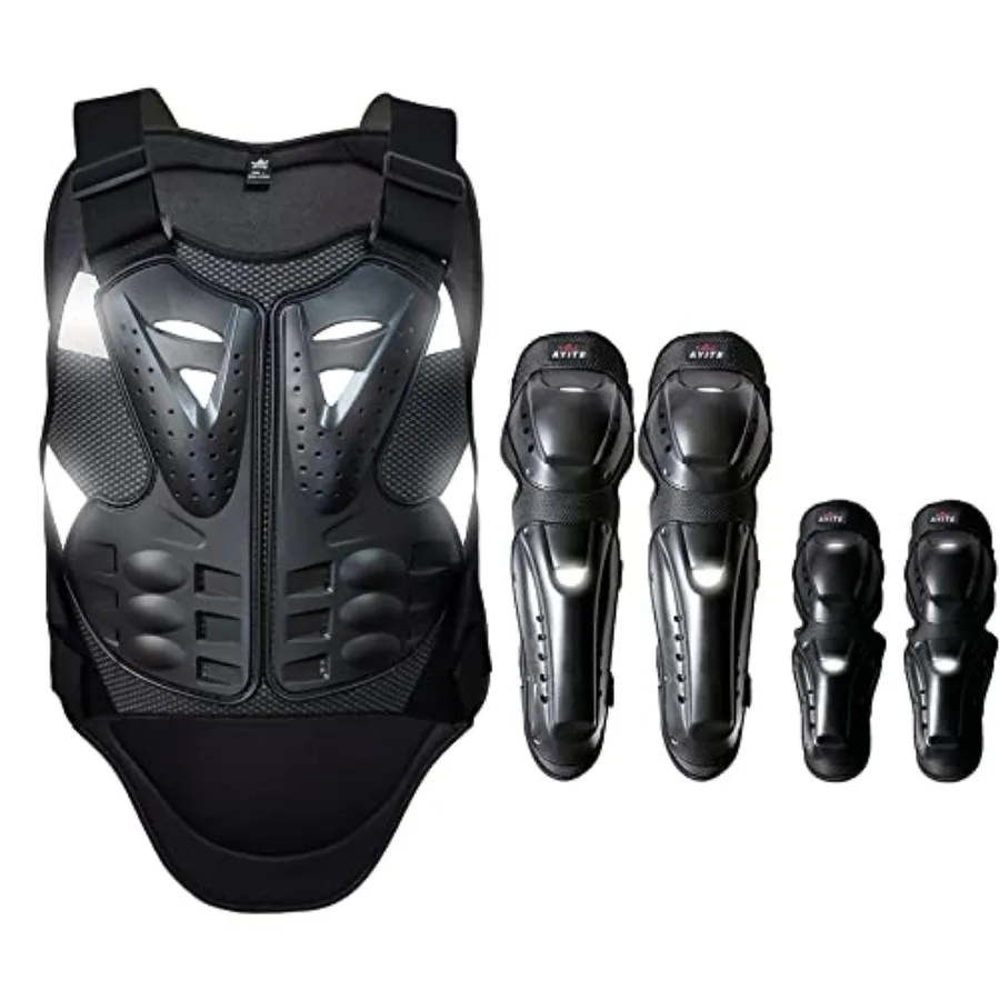 Motorcycle Accessories, Elbow Knee Pads and Chest Protector Motocross Gear for Men and Women, Dirt Bike Gear Cycling Body Armor
Motorcycle Accessories, Elbow Knee Pads and Chest Protector Motocross Gear for Men and Women, Dirt Bike Gear Cycling Body Armor