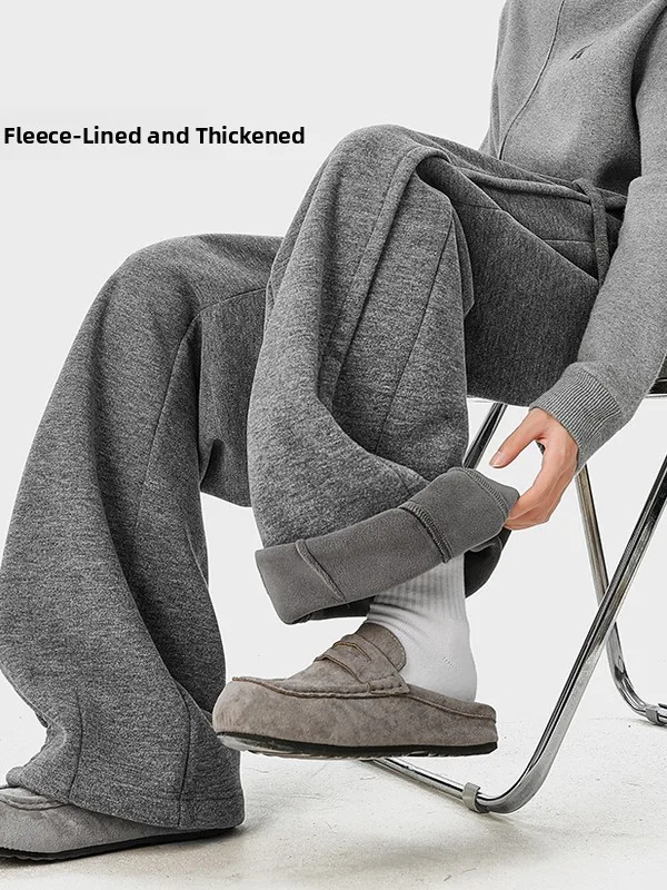 Мужские утепленные спортивные брюки прямого кроя на флисовой подкладке, зимние теплые повседневные брюки свободного кроя, модные зимние брюки
Мужские утепленные спортивные брюки прямого кроя на флисовой подкладке, зимние теплые повседневные брюки свободного кроя, модные зимние брюки