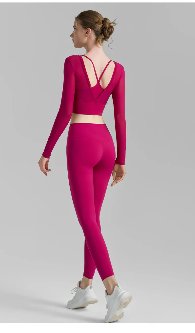 Sports and Fitness Set for Women, Mesh Mesh, No Awkward Lines, Nude Tight Pants, Spring and Summer, New Products
Sports and Fitness Set for Women, Mesh Mesh, No Awkward Lines, Nude Tight Pants, Spring and Summer, New Products