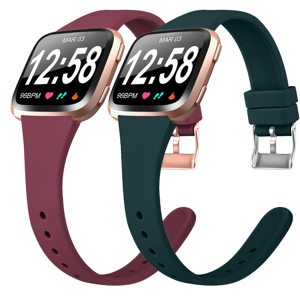 Silicone Slim Strap for Fitbit Versa 2 Versa 1 Band Waterproof Watchband Wristband Sport Bracelet for Fitbit Versa Lite correa
Silicone Slim Strap for Fitbit Versa 2 Versa 1 Band Waterproof Watchband Wristband Sport Bracelet for Fitbit Versa Lite correa