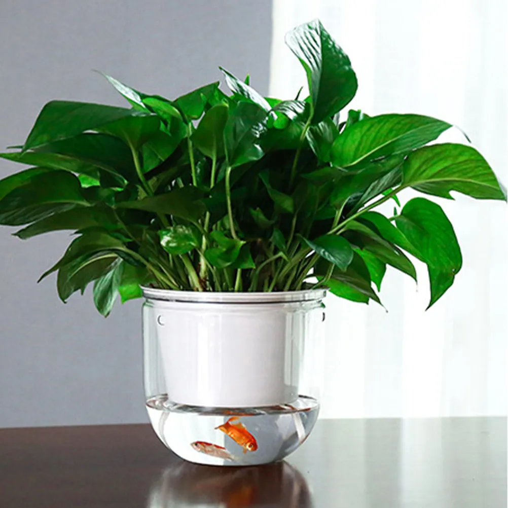 2Pcs Resin Flower Pot Self Watering Hanging Planter Indoor Outdoor Double Layers Plant Pot with Drainage for Balcony Garden
2Pcs Resin Flower Pot Self Watering Hanging Planter Indoor Outdoor Double Layers Plant Pot with Drainage for Balcony Garden