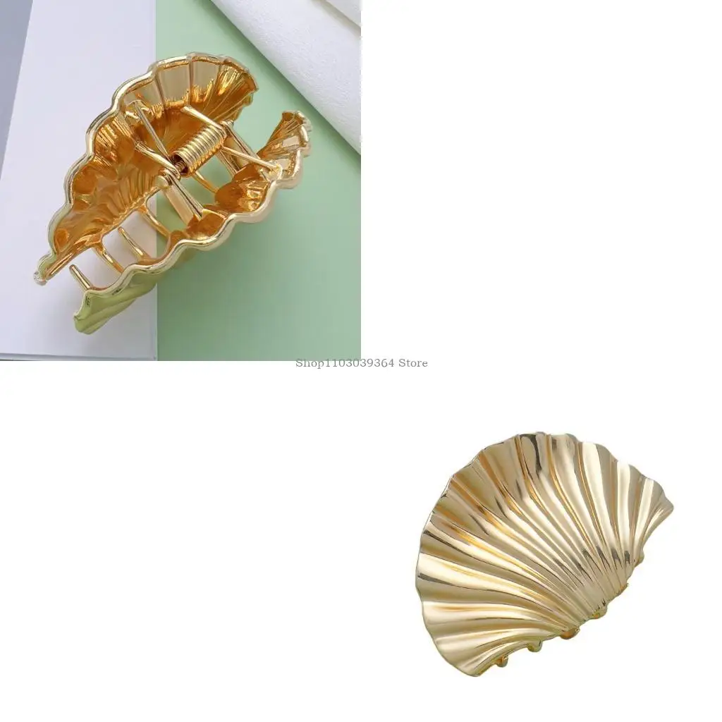 Gold Color Seashells Hair Claw Clip for Women Daily Use Elegant Hair Accessory
Gold Color Seashells Hair Claw Clip for Women Daily Use Elegant Hair Accessory