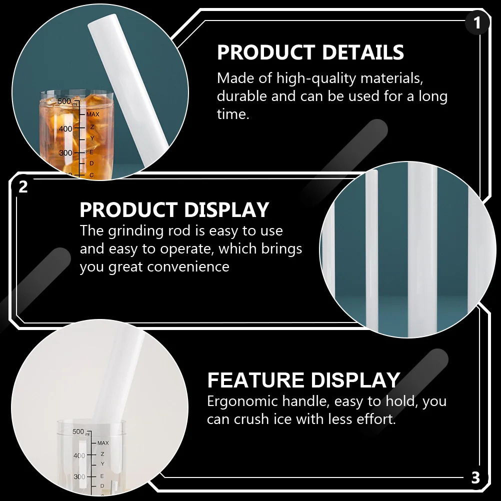 Professional Grinding Rod PP Lemon Juicer Pressing Rod Labor-Saving Ice Crusher Stick for Bar Home Milk Tea Coffee Shop
Professional Grinding Rod PP Lemon Juicer Pressing Rod Labor-Saving Ice Crusher Stick for Bar Home Milk Tea Coffee Shop