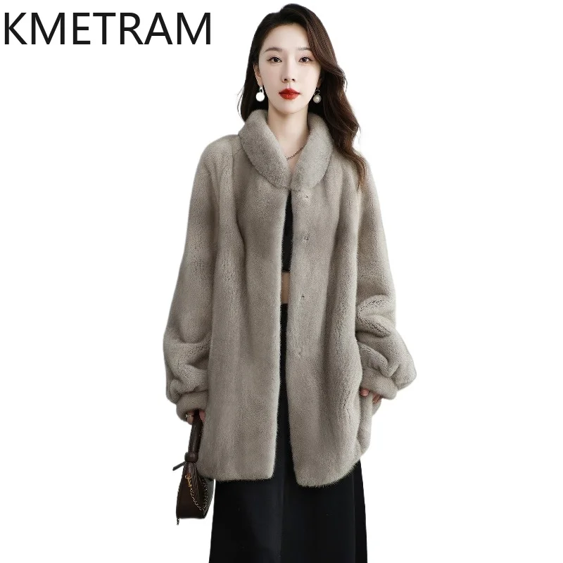 KMETRAM Natural Velvet Mink Fur Jacket Women Stand Collar Whole Fur Coats Mid-Long Real Fur Coat Woman Clothes 2026 Winter 75cm
KMETRAM Natural Velvet Mink Fur Jacket Women Stand Collar Whole Fur Coats Mid-Long Real Fur Coat Woman Clothes 2026 Winter 75cm