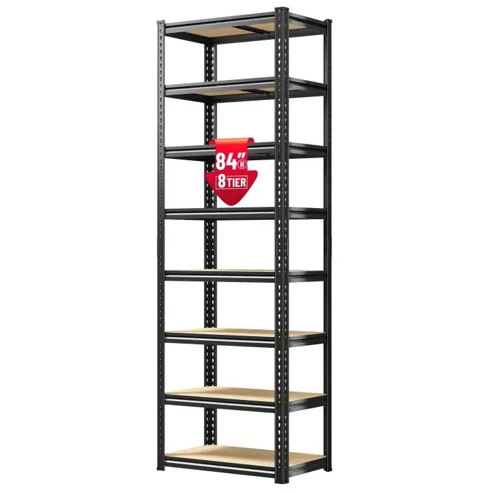 8 Tier Adjustable Metal Storage Shelves 2816LBS Garage Laundry Pantry Kitchen Closet 84in H,Customized
8 Tier Adjustable Metal Storage Shelves 2816LBS Garage Laundry Pantry Kitchen Closet 84in H,Customized
