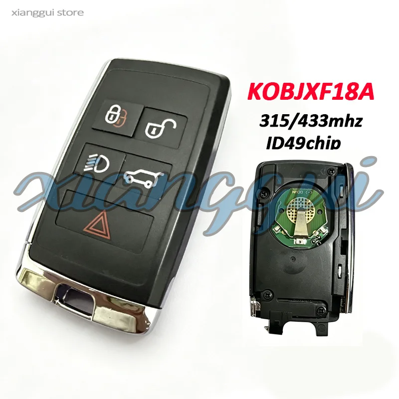 ID49 Chip 433MHz/315MHz Car Key Remote Fob KOBJXF18A for Land Rover Discovery Range Rover Evoque LR2 LR4 2018 2019 2020 2021
ID49 Chip 433MHz/315MHz Car Key Remote Fob KOBJXF18A for Land Rover Discovery Range Rover Evoque LR2 LR4 2018 2019 2020 2021