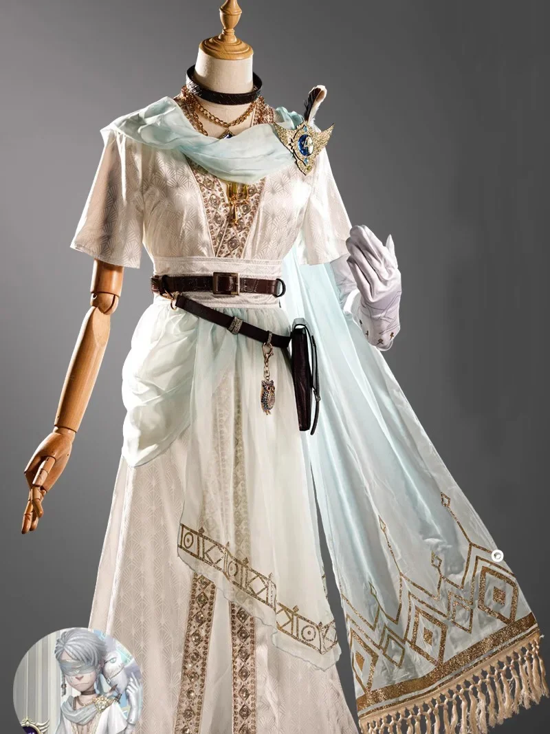 Игра Identity V Seer White Косплей Эли Кларк Косплей Fortune Teller Хэллоуин Карнавальная форма Рождественский реквизит
Игра Identity V Seer White Косплей Эли Кларк Косплей Fortune Teller Хэллоуин Карнавальная форма Рождественский реквизит