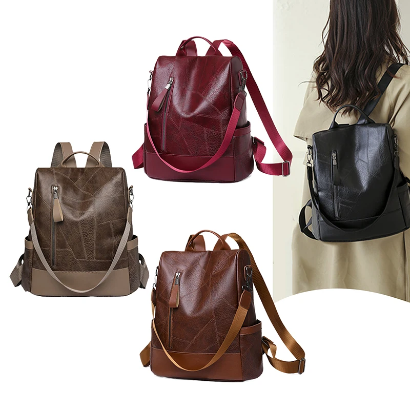 College Women Backpack Designer Soft Leather Vintage Packbag Female Travel Back Pack School Bags For Teenage Girls Shoulder Bag
College Women Backpack Designer Soft Leather Vintage Packbag Female Travel Back Pack School Bags For Teenage Girls Shoulder Bag
