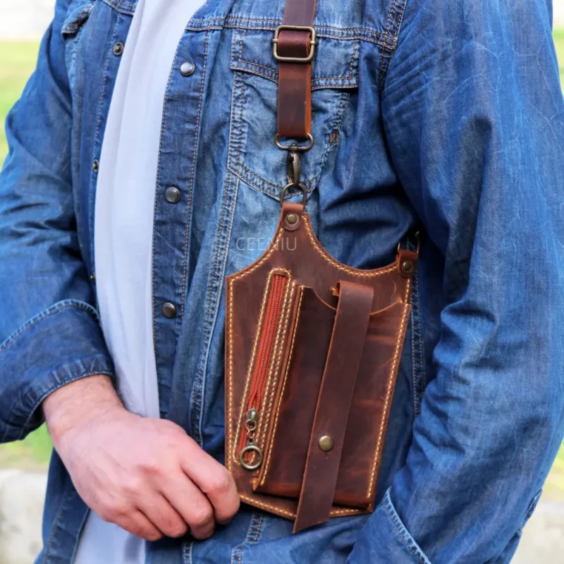 Vintage Chest Holster Bag Unisex Retro Multi-Pocket Double Shoulder Underarm Anti Theft Cosplay Prop For Daily or Music Festival
Vintage Chest Holster Bag Unisex Retro Multi-Pocket Double Shoulder Underarm Anti Theft Cosplay Prop For Daily or Music Festival