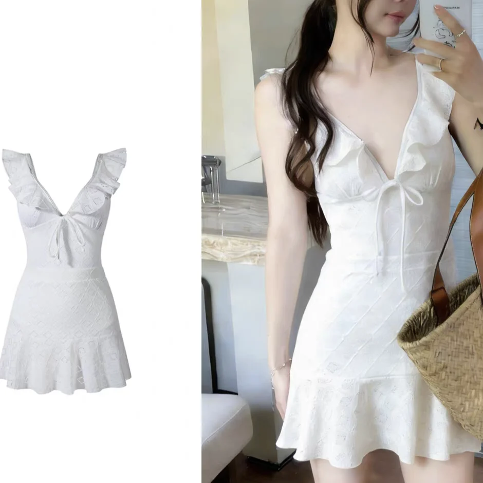 Ele V-Ne-Piece Swimsuit with Lace Trim for Women High-End Feeling Suitable for Hot Spring Swimming New Sle 2025
Ele V-Ne-Piece Swimsuit with Lace Trim for Women High-End Feeling Suitable for Hot Spring Swimming New Sle 2025