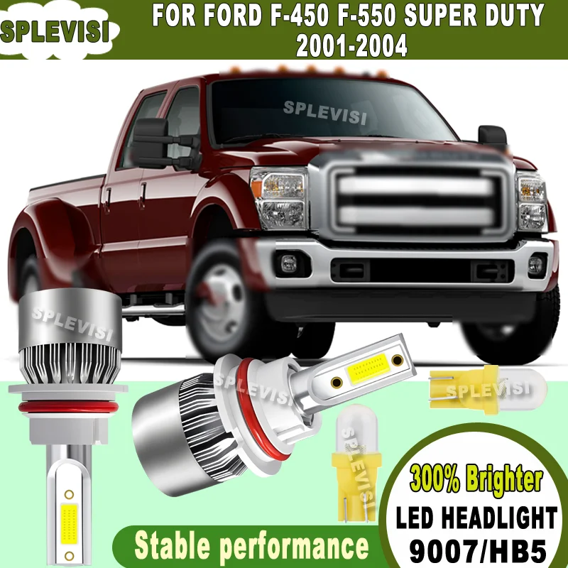 300% brighter than conventional halogen bulbs Energy saving LED HEADLIGHT For Ford F-450 F-550 Super Duty 2001 2002 2003 2004
300% brighter than conventional halogen bulbs Energy saving LED HEADLIGHT For Ford F-450 F-550 Super Duty 2001 2002 2003 2004
