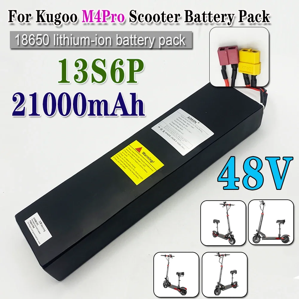 48V Battery 18650 13S6P lithium battery pack 21000mAh for Kugoo M4/M4Pro/Max Speed scooter with BMS
48V Battery 18650 13S6P lithium battery pack 21000mAh for Kugoo M4/M4Pro/Max Speed scooter with BMS