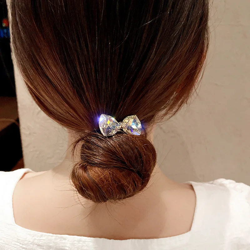 Premium Rhinestone Bow Hair Elastic Korean Style for Ponytail Bun Simple High Elasticity Durable Non Slip Black
Premium Rhinestone Bow Hair Elastic Korean Style for Ponytail Bun Simple High Elasticity Durable Non Slip Black