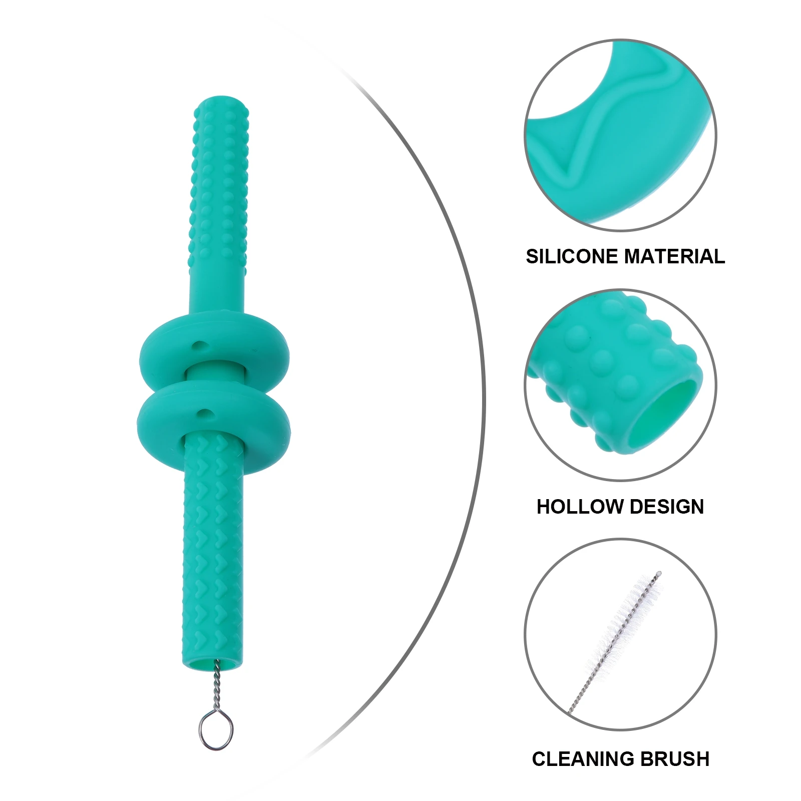 1 Set Silicone Hollow Baby Teether With Diy Blocks Safe Soft Chewing For Teething Infants Food Grade Molar Gum Relief Newborns
1 Set Silicone Hollow Baby Teether With Diy Blocks Safe Soft Chewing For Teething Infants Food Grade Molar Gum Relief Newborns