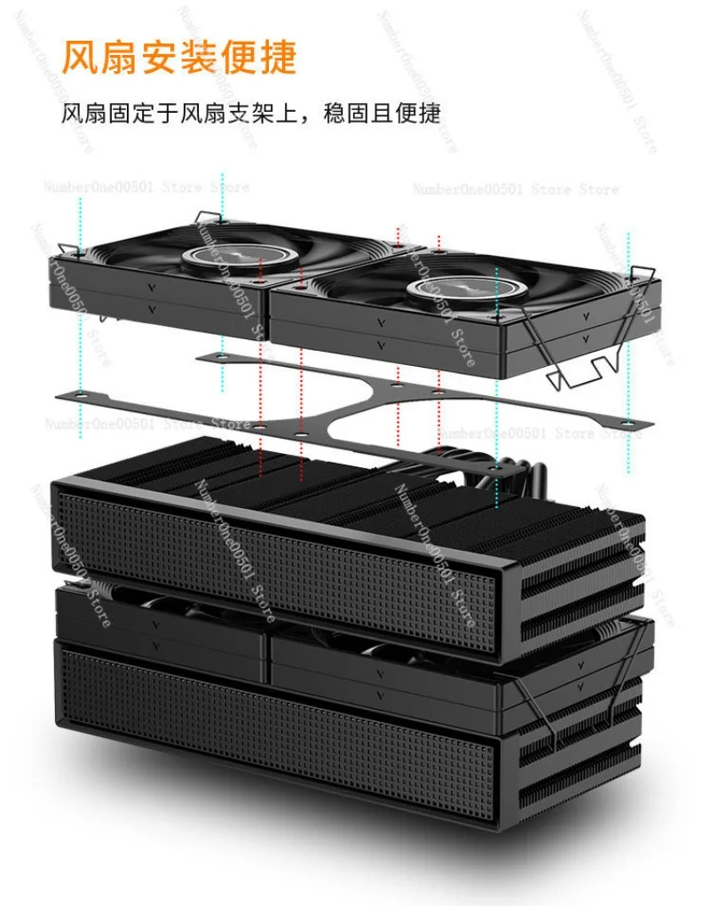 JF15K Dual Tower CPU Cooler 6 Heat Pipes 4 Fans RAM Clearance PWM
JF15K Dual Tower CPU Cooler 6 Heat Pipes 4 Fans RAM Clearance PWM