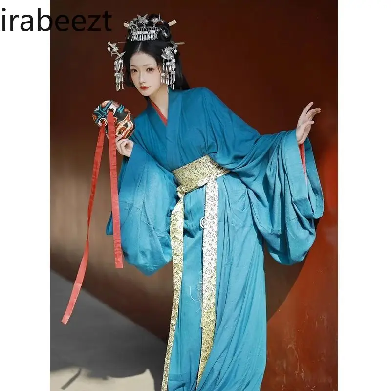 New Restoration of Straight Han Dynasty Clothing Warring States Trail Daily Collar Ancient Clothing Fashion Chinese Hanfu
New Restoration of Straight Han Dynasty Clothing Warring States Trail Daily Collar Ancient Clothing Fashion Chinese Hanfu