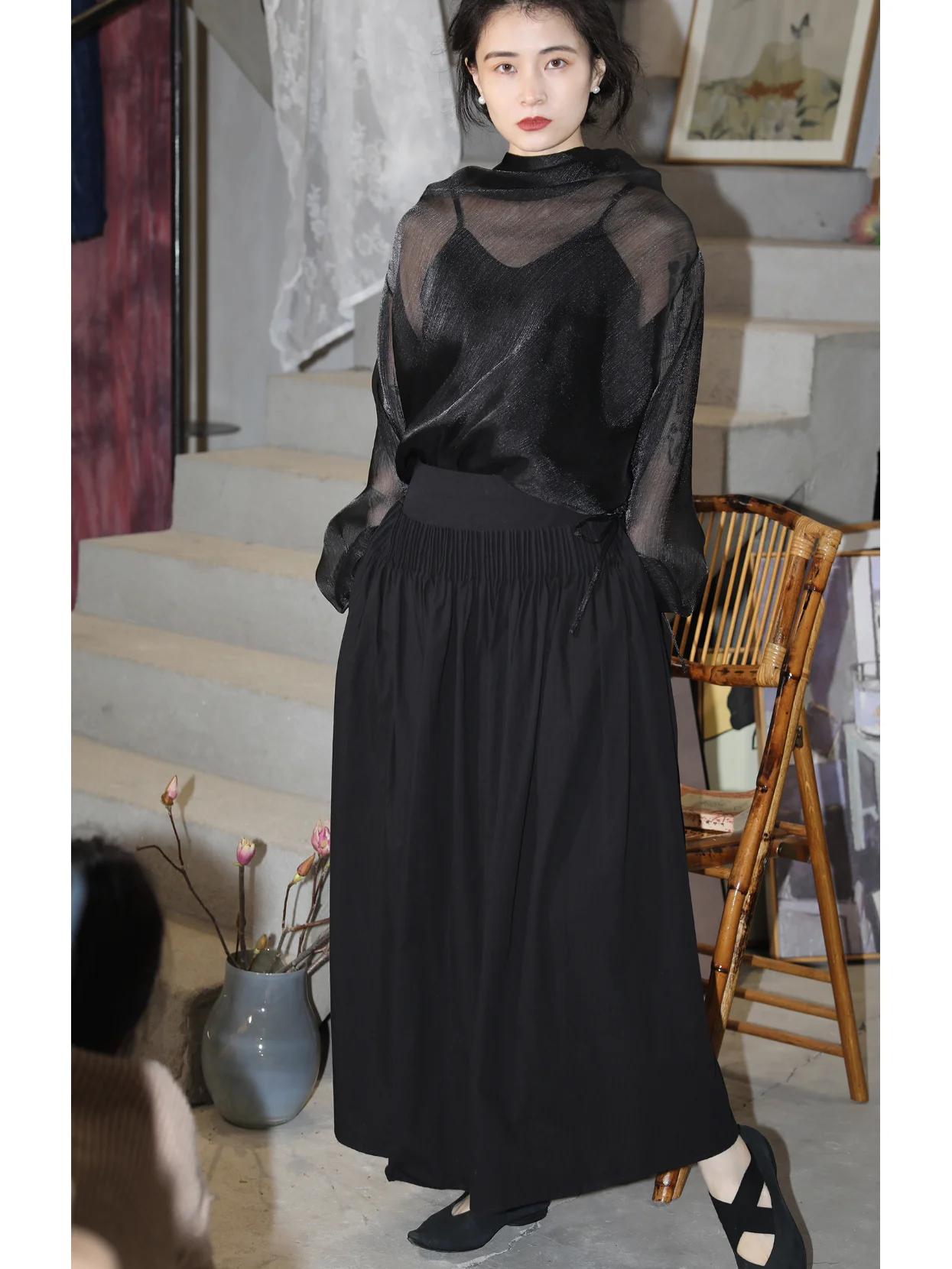 Комплект из двух предметов Ninth Cloud Original Design Nighting Mystical: прозрачное пальто свободного кроя с длинными рукавами и воротником-стойкой
Комплект из двух предметов Ninth Cloud Original Design Nighting Mystical: прозрачное пальто свободного кроя с длинными рукавами и воротником-стойкой