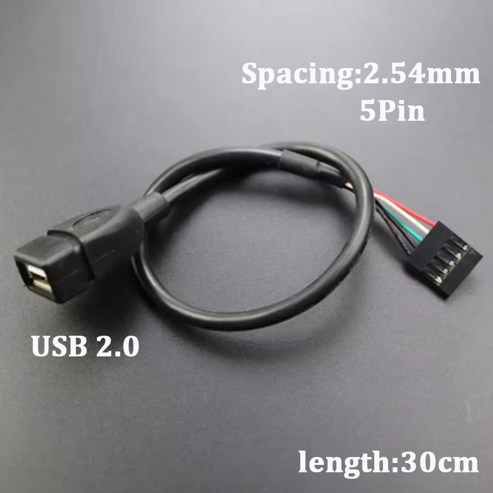 USB 2.0 5pin Tpye A Female Panel Adapter to Dupont 2.54/5Pin Data Extension Cable 30cm for Printer Motherboard PC DIY
USB 2.0 5pin Tpye A Female Panel Adapter to Dupont 2.54/5Pin Data Extension Cable 30cm for Printer Motherboard PC DIY