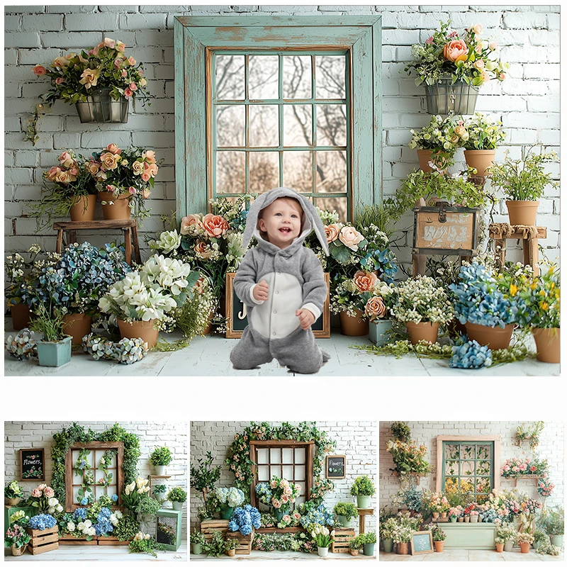 LS Photography Background Spring Easter Brick Wall Plants Window Floral Kids Birthday Portrait Decor Backdrop Photo Studio
LS Photography Background Spring Easter Brick Wall Plants Window Floral Kids Birthday Portrait Decor Backdrop Photo Studio