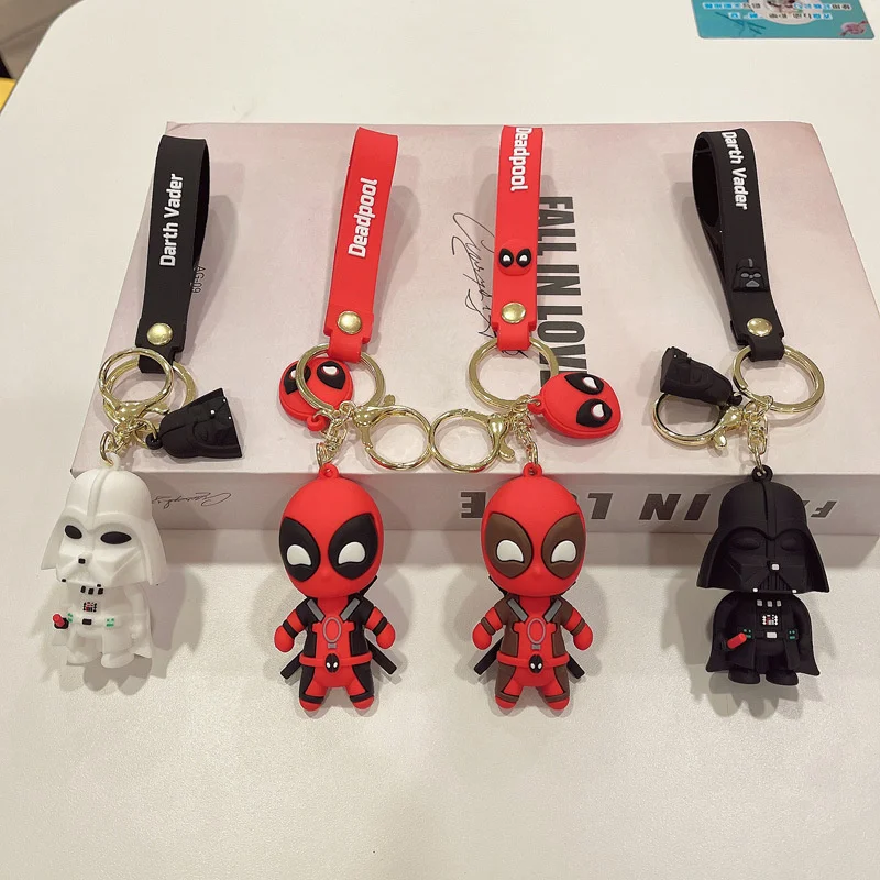 MINISO New Charm Cartoon Anime Character Black Samurai Deadpool Keychain Couple Backpack Car Key Pendant Children Toy Party Gift
MINISO New Charm Cartoon Anime Character Black Samurai Deadpool Keychain Couple Backpack Car Key Pendant Children Toy Party Gift