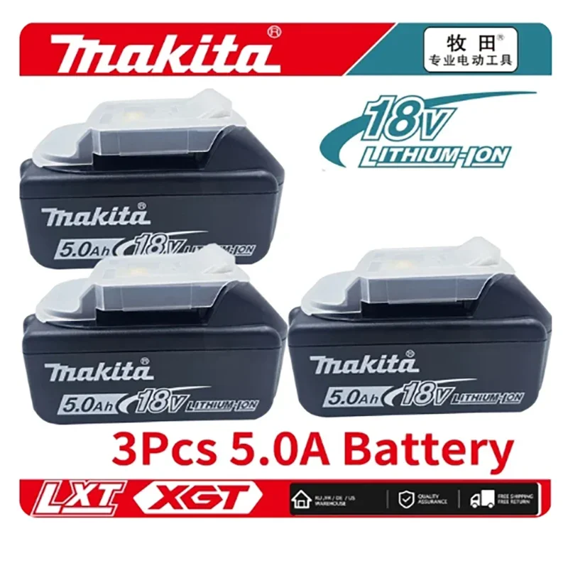100% Original Makita 6.0Ah/5.0Ah for Makita 18V Battery BL1830B BL1850B BL1850 BL1840 BL1860 BL1815 Replacement Lithium Battery
100% Original Makita 6.0Ah/5.0Ah for Makita 18V Battery BL1830B BL1850B BL1850 BL1840 BL1860 BL1815 Replacement Lithium Battery