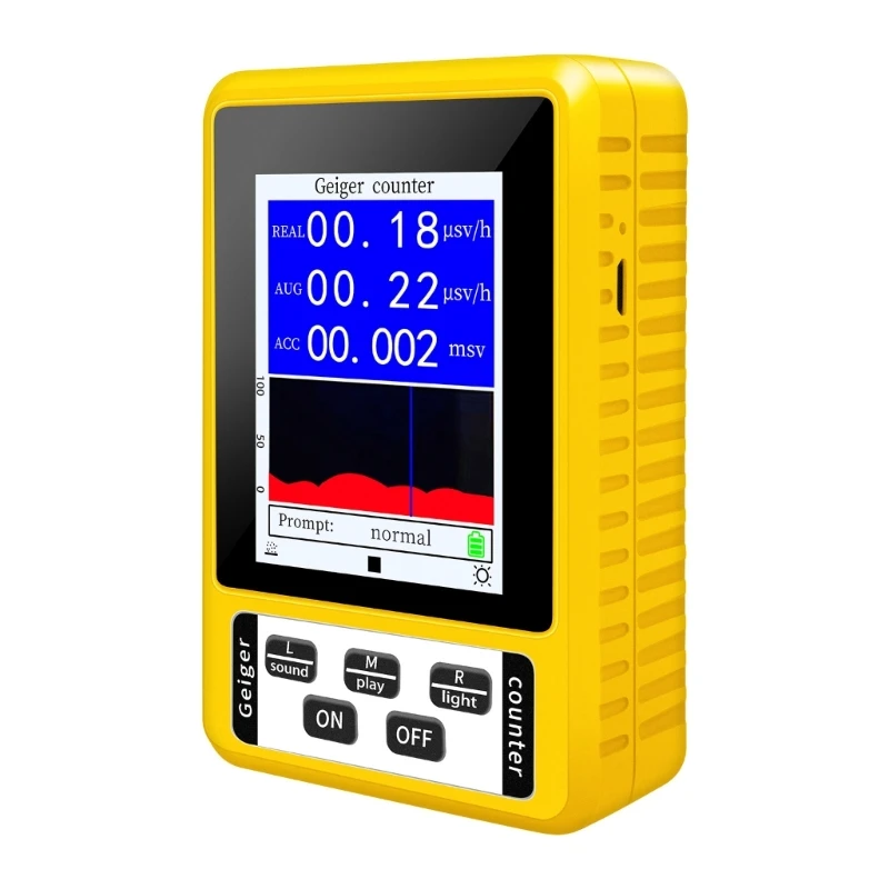 GeigerCounter Детектор ядерного излучения Мраморное излучение Персональный эквивалент дозы Мониторинг в реальном времени Тестер
GeigerCounter Детектор ядерного излучения Мраморное излучение Персональный эквивалент дозы Мониторинг в реальном времени Тестер